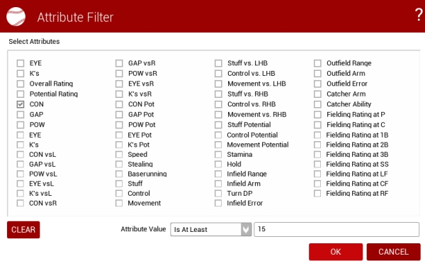 Filter Attributes